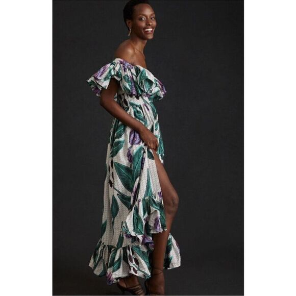 Anthropologie SIKA Off-The-Shoulder Printed Maxi
Dress/ size 2 - Picture 6 of 13